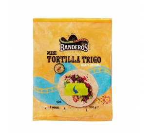 FAJITAS TORTILLAS TRIGO MINI BANDEROS 200 GR.