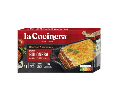 LASAÑA BOLOÑESA LA COCINERA 500 GR.