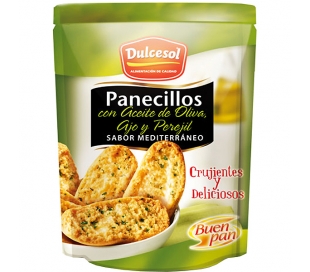 PANECILLOS TOSTADOS AC.OLIVA-AJO-PEREJIL DULCESOL 160 GR.