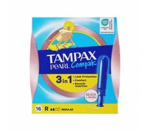 TAMPON COMPAK PEARL REGULAR TAMPAX 16 UDS.