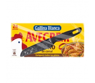 CALDO AVECREM POLLO+CUCHILLO GALLINA BLANCA 24 PASTILLAS.240 GR.