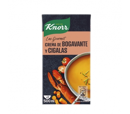 CREMA DE BOGAVANTE Y CIGALAS KNORR 500 ML.