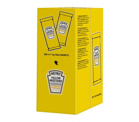 MOSTAZA MONODOSIS HEINZ 200 UNX10 ML.