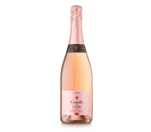 CAVA SEMI SECO ROSADO CONDE CARALT 750 ML.