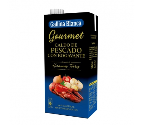 CALDO PESCADO CON BOGAVANTE GALLINA BLANCA 1 L.BRIK