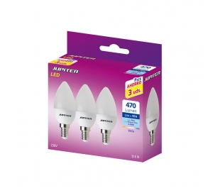 bombilla-led-vela-55w-5000k-e14-jupiter-pack-3-un