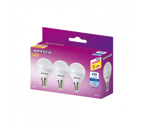 bombilla-led-esferica-55w-5000k-e14-jupiter-pack-3un