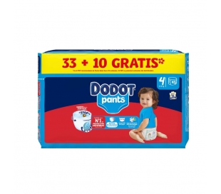 PAÑAL 9-15 KG.T.4 DODOT PANTS 33+10 GRATIS