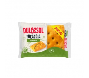 PAN FOCACCIA CON ROMERO DULCESOL 210 GR.