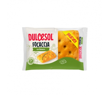 PAN FOCACCIA CON ROMERO DULCESOL 210 GR.