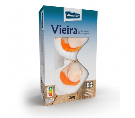 VIEIRA ULTRACONGELADA ALIGATOR 320 GR.4 UN.