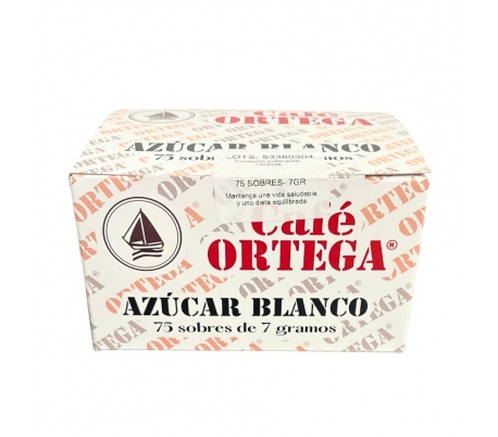 AZUCAR BLANCO SOBRES CAFE ORTEGA 75 UNX7 GR.