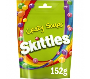 CARAMELOS MASTICABLES CRAZY SOURS SKITTLES 152 GR.