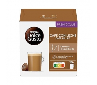 CAFÉ CÁPSULA CON LECHE DOLCE GUSTO 160 GR.16 CAPSULAS