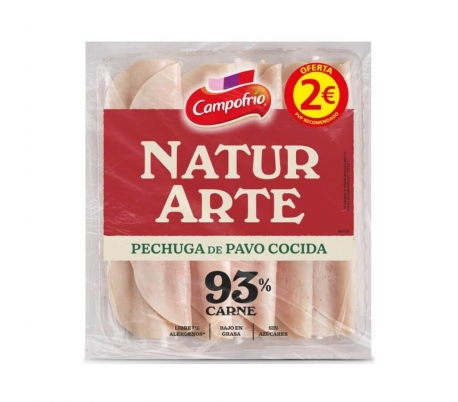 PECHUGA PAVO COCIDA CAMPOFRIO 105 GR.LONCHAS
