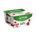 KEFIR FRESA Y FRAMBUESA ACTIVIA PACK 4X125 GR.
