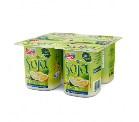YOGUR SOJA LIMA LIMON KALISE PACK 4X125 GR.