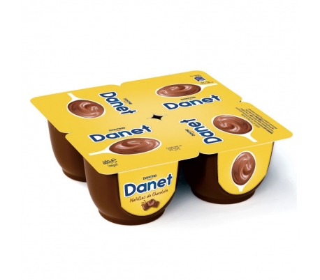 NATILLAS CHOCOLATE DANET PACK 4X120 GR.