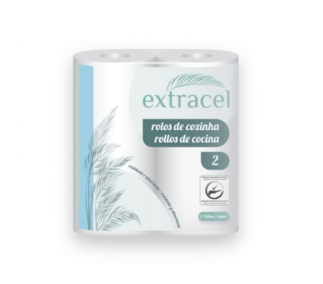 PAPEL COCINA 2 CAPAS EXTRACEL 2 UN.