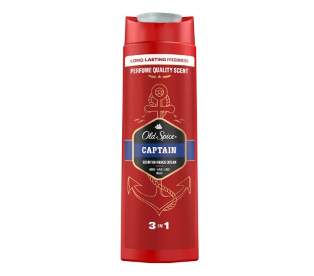 GEL 3EN1 CAPTAIN OLD SPICE 400 ML.