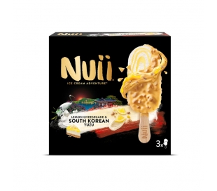 HELADO LIMON&CHEESECAKE YUZU NUII PACK 3X90 ML.