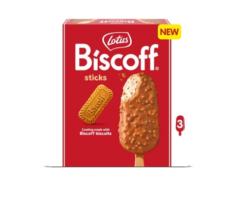 HELADO LOTUS BISCOFF PACK 3X90 ML.