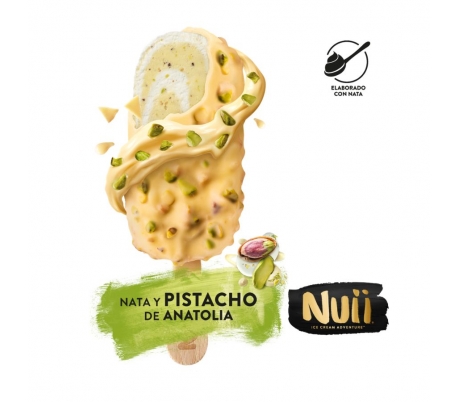 HELADO NATA Y PISTACHO NUII 90 ML.