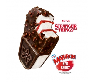 HELADO RED BERRY STRANGER THINGS MAXIBON 140 ML.