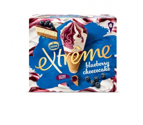 HELADO BLUEBERRY CHEESECAKE EXTREME PACK 6X120 ML.