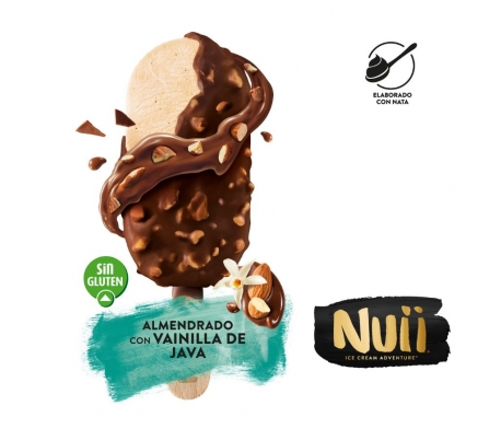 HELADO ALMENDRADO CON VAINILLA NUII 90 ML.