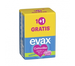 COMPRESA NORMAL ALAS EVAX 19+19 UN.GRATIS