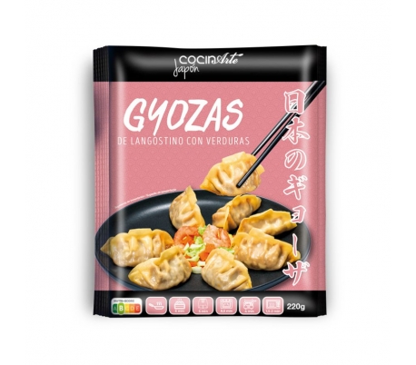 GYOZAS LANGOSTINO CON VERDURAS COCINARTE 220 GR.