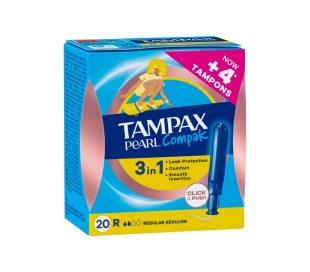 TAMPON PEARL REGULAR TAMPAX 20 UN.