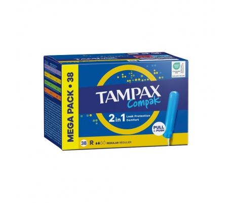 TAMPON COMPAK REGULAR TAMPAX 38 UN.