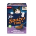 COMIDA GATO SAUCE POLLO Y SALMON FELIX TIME 240 GR.