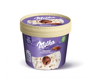 HELADO VAINILLA Y CHOCOLATE MILKA 145 ML.