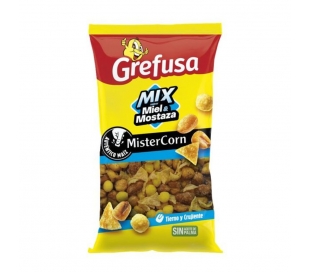FRUTOS SECOS MIX MIEL Y MOSTAZA MISTERCORN 145 GR.