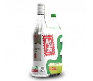RON CARTA BLANCA AREHUCAS 1 L+SEVEN UP 1,5L GRATIS