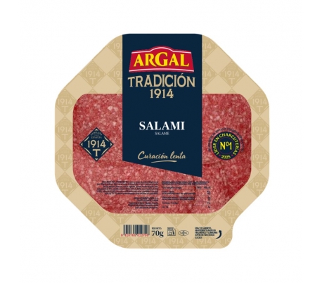 SALAMI EN PLATO ARGAL 70 GR.