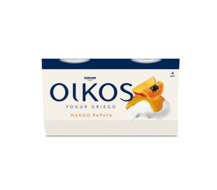 YOGUR GRIEGO MANGO Y PAPAYA OIKOS PACK 4X110 GR.