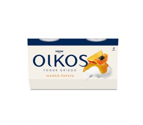 YOGUR GRIEGO MANGO Y PAPAYA OIKOS PACK 4X110 GR.