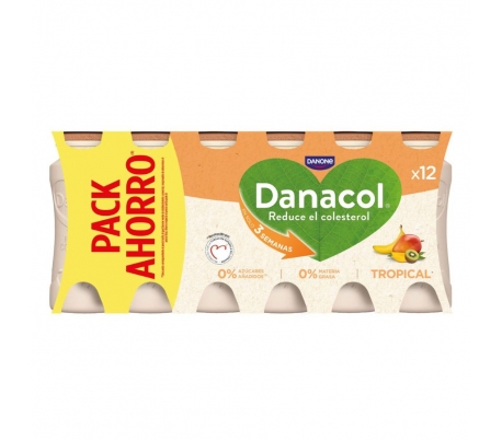 DANACOL LIQUIDO TROPICAL DANONE PACK 12X100 GR.
