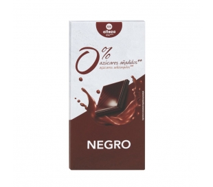 CHOCOLATE NEGRO 0%AZUCARES ALTEZA 100 GR.