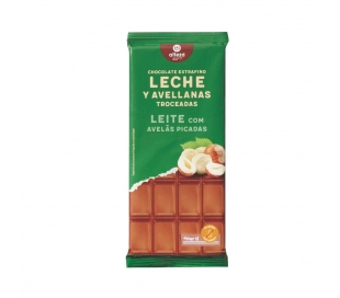 CHOCOLATE LECHE Y AVELLANAS TROCEADAS ALTEZA 150 GR.