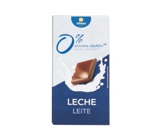 CHOCOLATE LECHE 0%AZUCARES ALTEZA 100 GR.