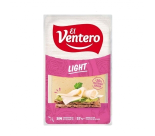 QUESO LIGHT MEZCLA TIERNO BAJO SAL EL VENTERO 140 GR.LONCHAS