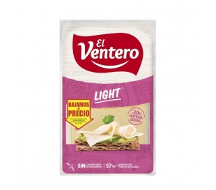 QUESO LIGHT EL VENTERO 140 GR.LONCHAS