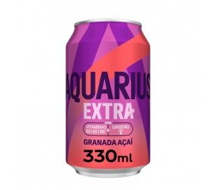 BEBIDA ISOTONICA EXTRA GRANADA Y ACAI AQUARIUS 330 ML.LATA