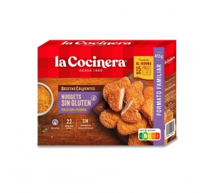 NUGGETS POLLO SIN GLUTEN LA COCINERA 455 GR.