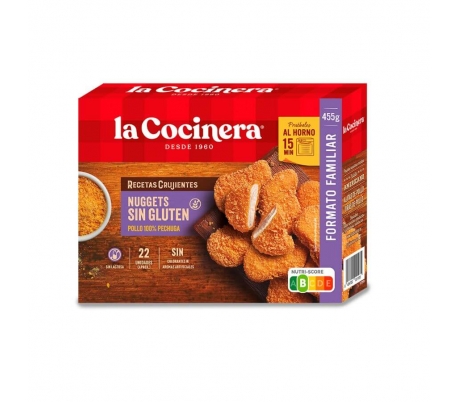 NUGGETS POLLO SIN GLUTEN LA COCINERA 455 GR.